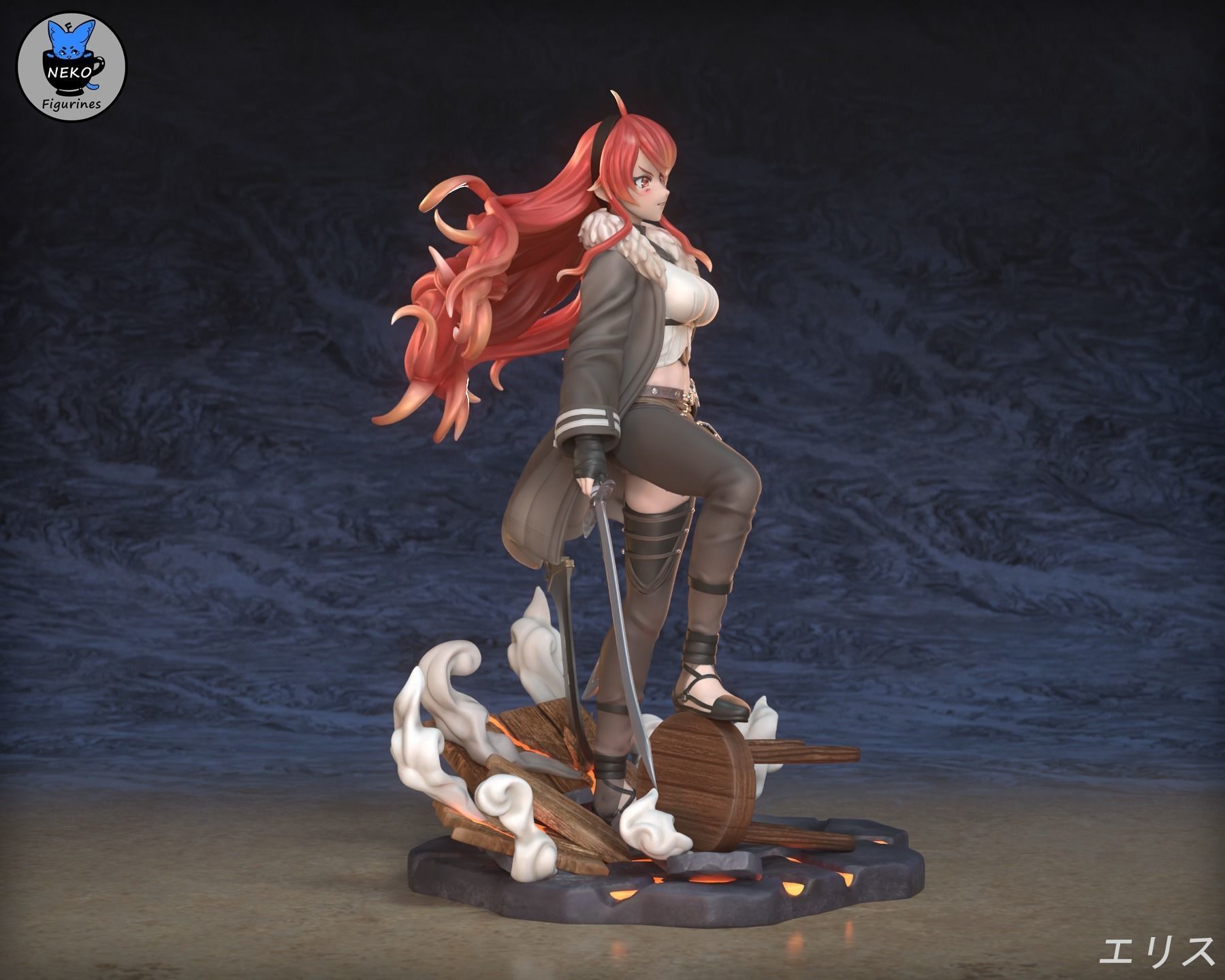 Eris Greyrat - Mushoku Tensei Anime Figurine for 3D Printing 3D print model_17