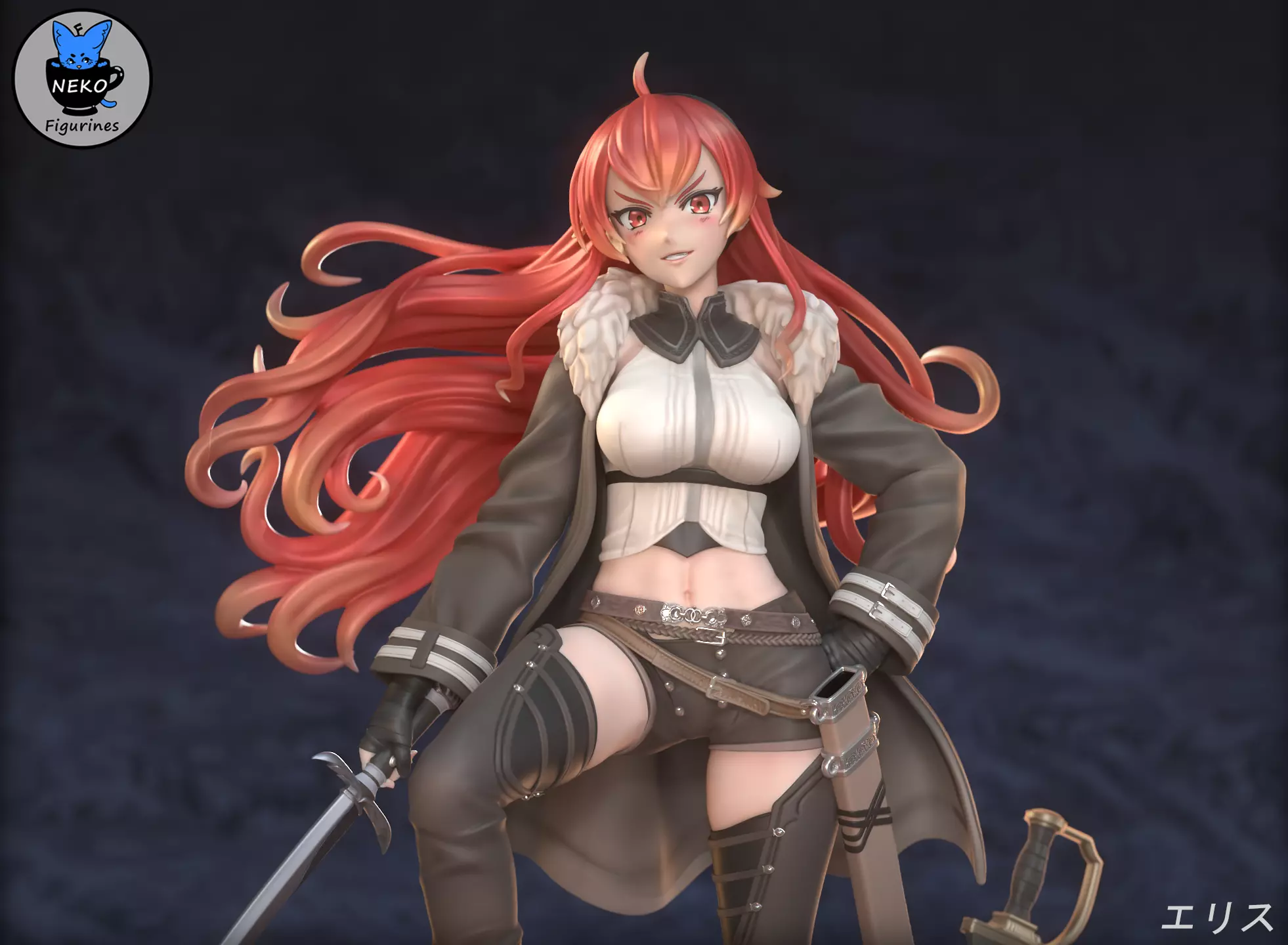 Eris Greyrat - Mushoku Tensei Anime Figurine for 3D Printing 3D print model_0