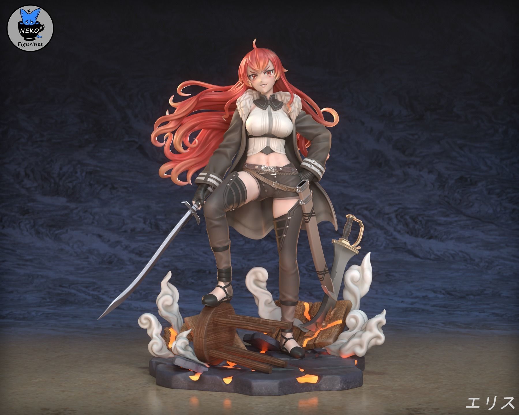 Eris Greyrat - Mushoku Tensei Anime Figurine for 3D Printing 3D print model_5