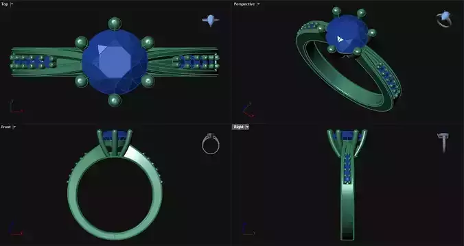 Engagement Ring basket setting