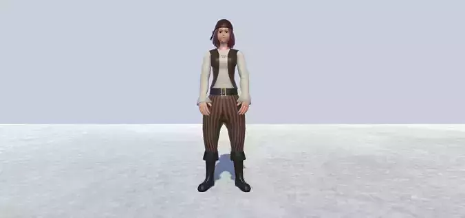 Pirate 2 Avatar Rigged