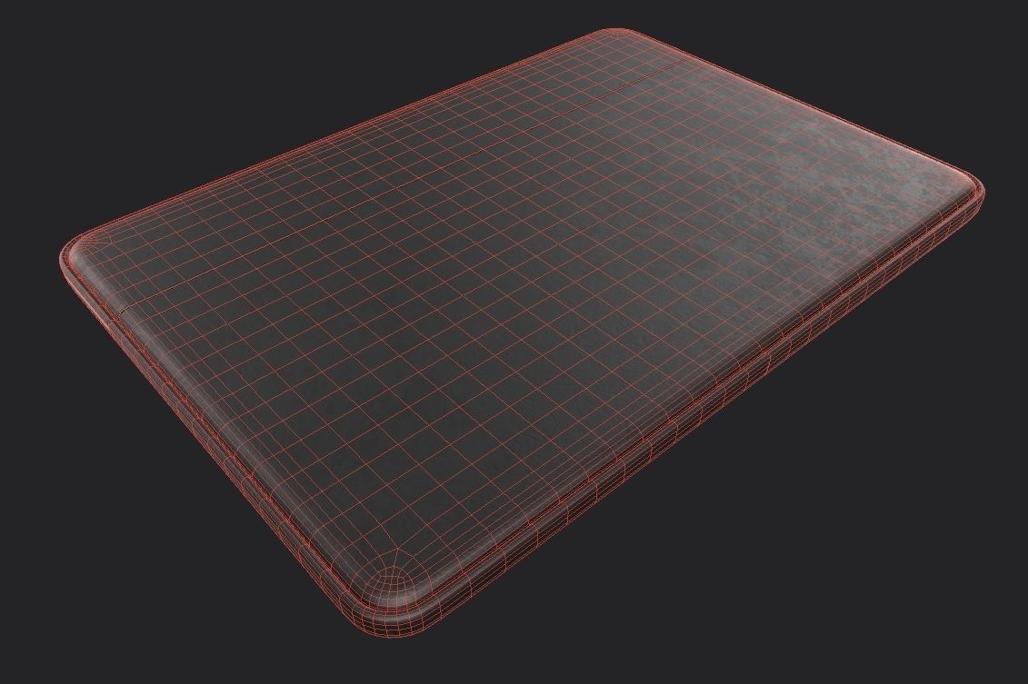 Laptop Sleeve M01 Low-poly 3D model_6