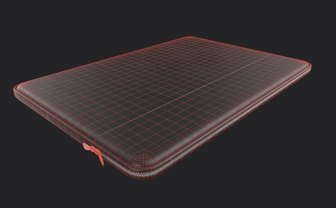 Laptop Sleeve M01 Low-poly 3D model_1