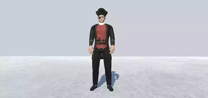 Pirate 3 Avatar Rigged 