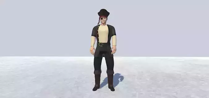 Pirate 4 Avatar Rigged