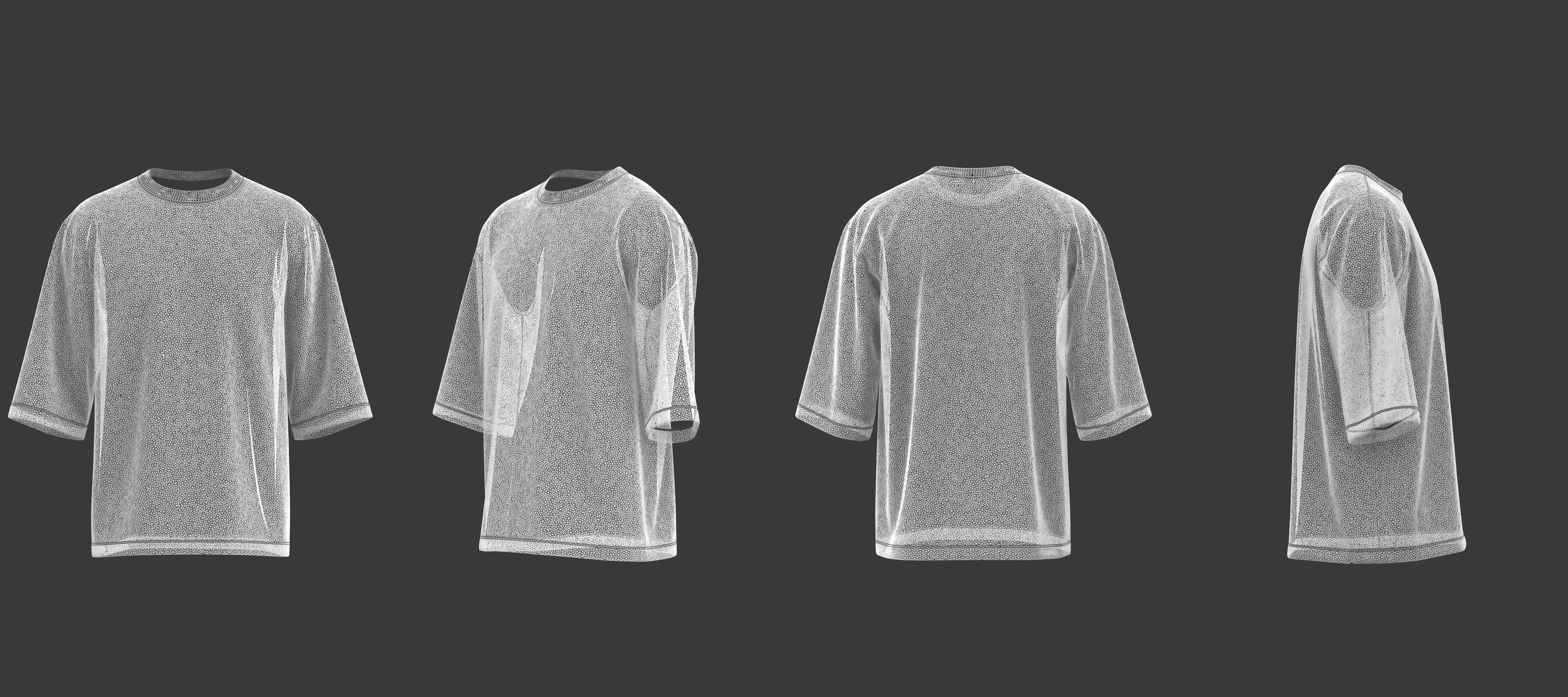 Baggy T-shirt 3D model_9