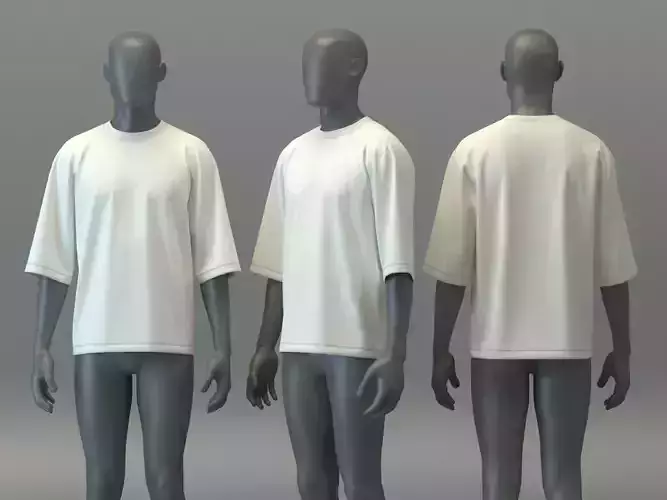 Baggy T-shirt 3D model