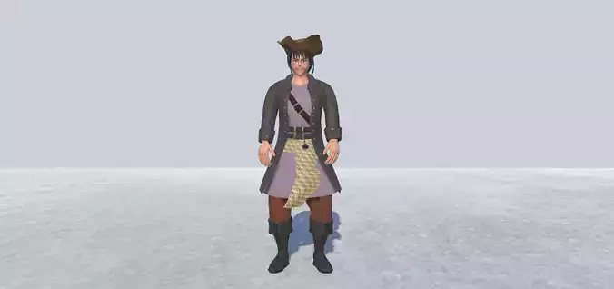 Pirate 5 Avatar Rigged 