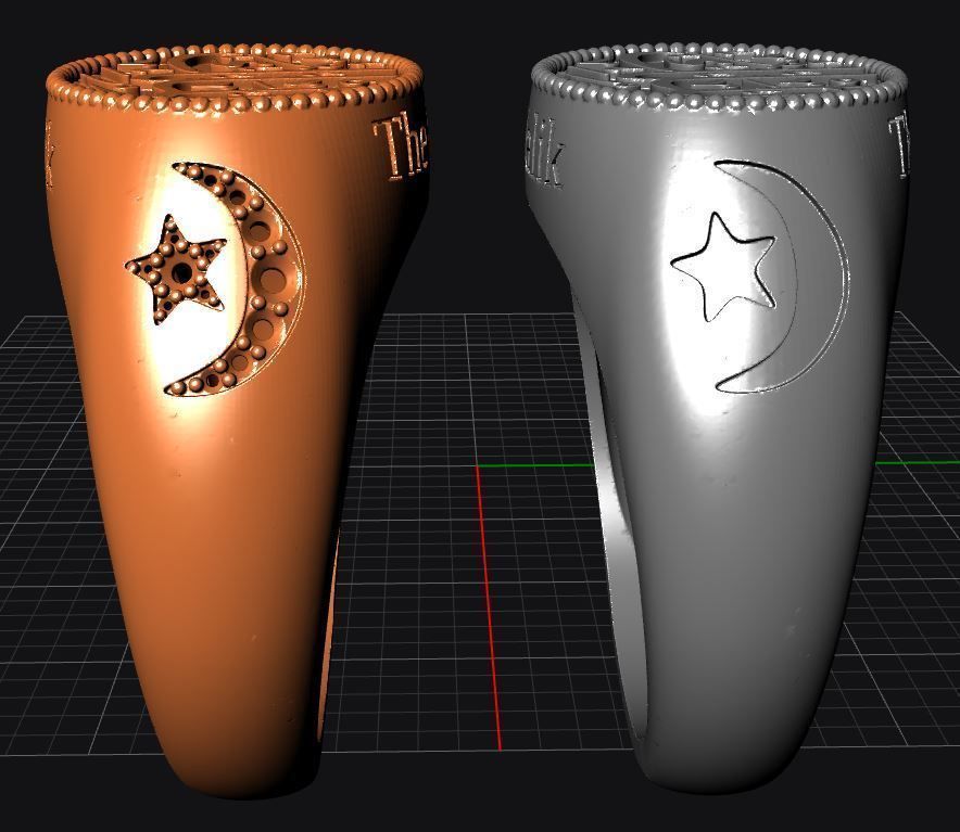 Al-Malik Ring  -- The King 3D print model_16