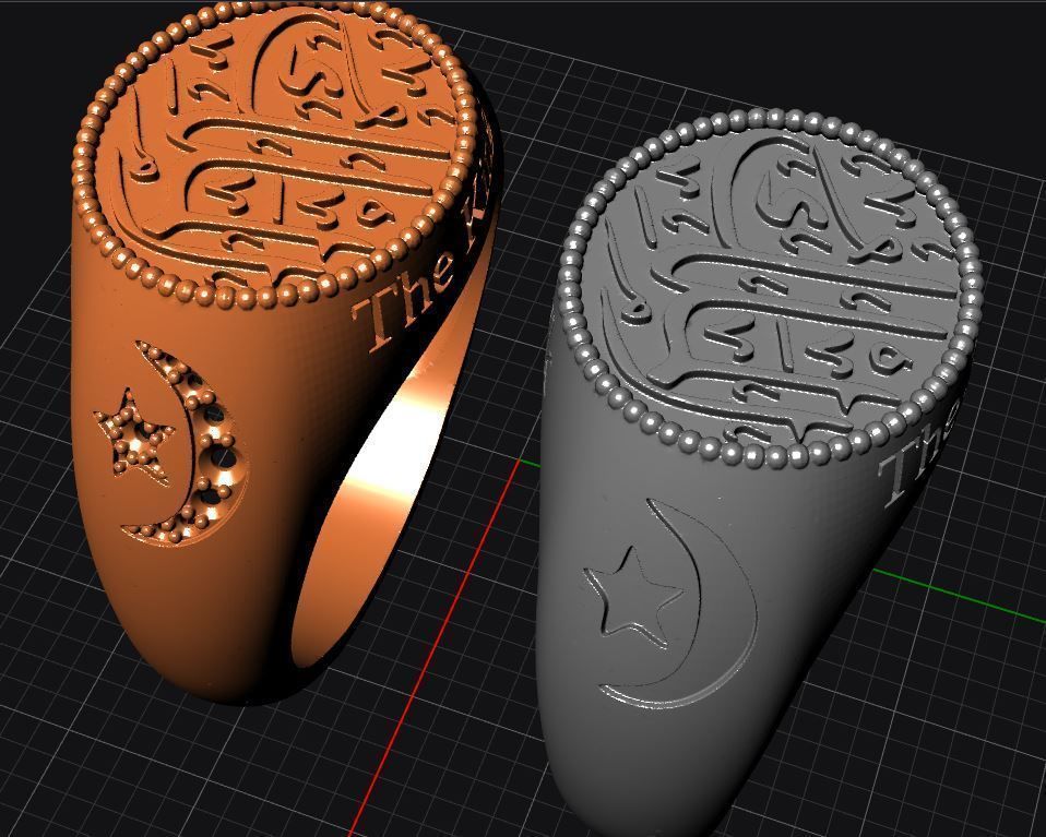 Al-Malik Ring  -- The King 3D print model_17