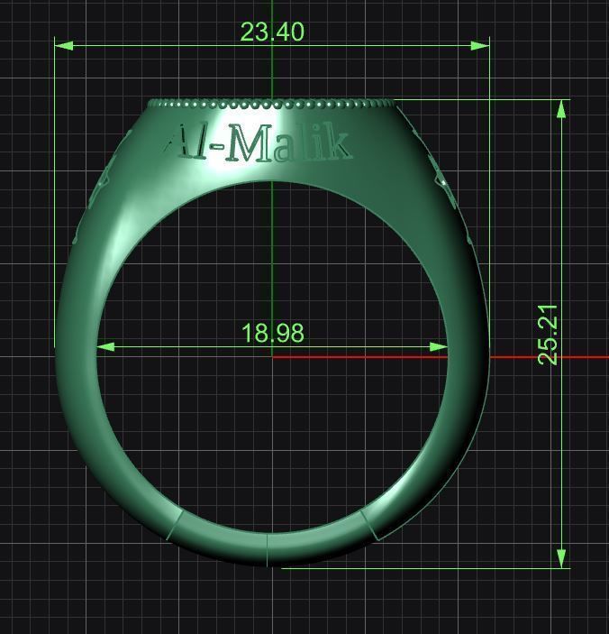 Al-Malik Ring  -- The King 3D print model_22