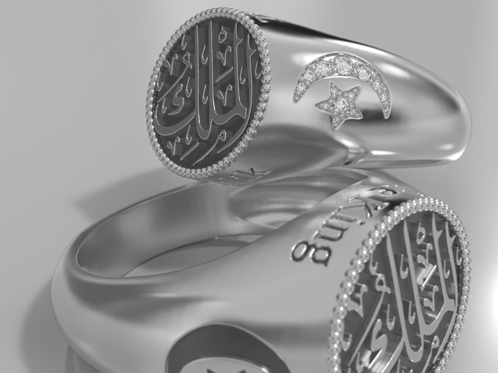 Al-Malik Ring  -- The King 3D print model_4