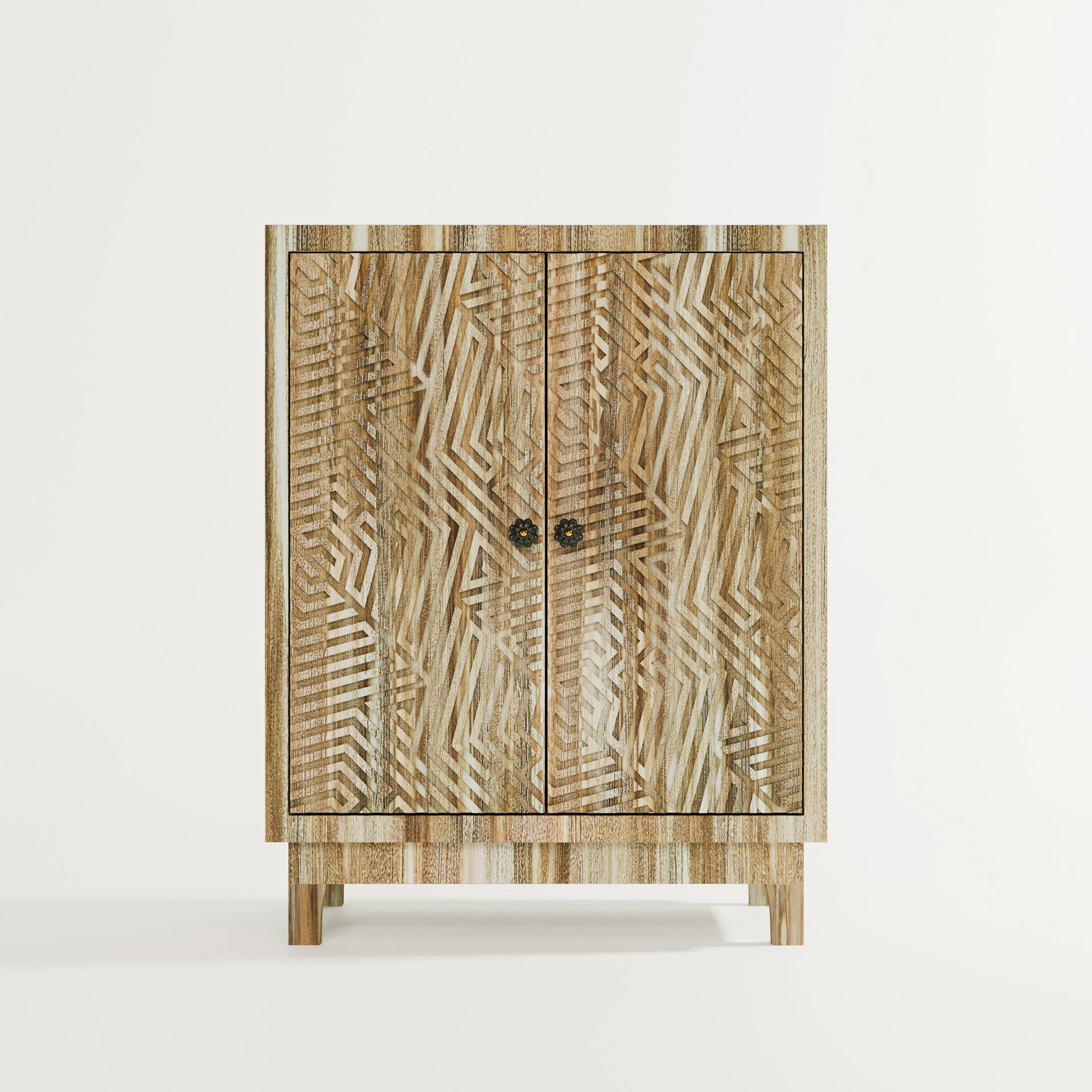 Old and Modern touch Cupboard 3D model_8