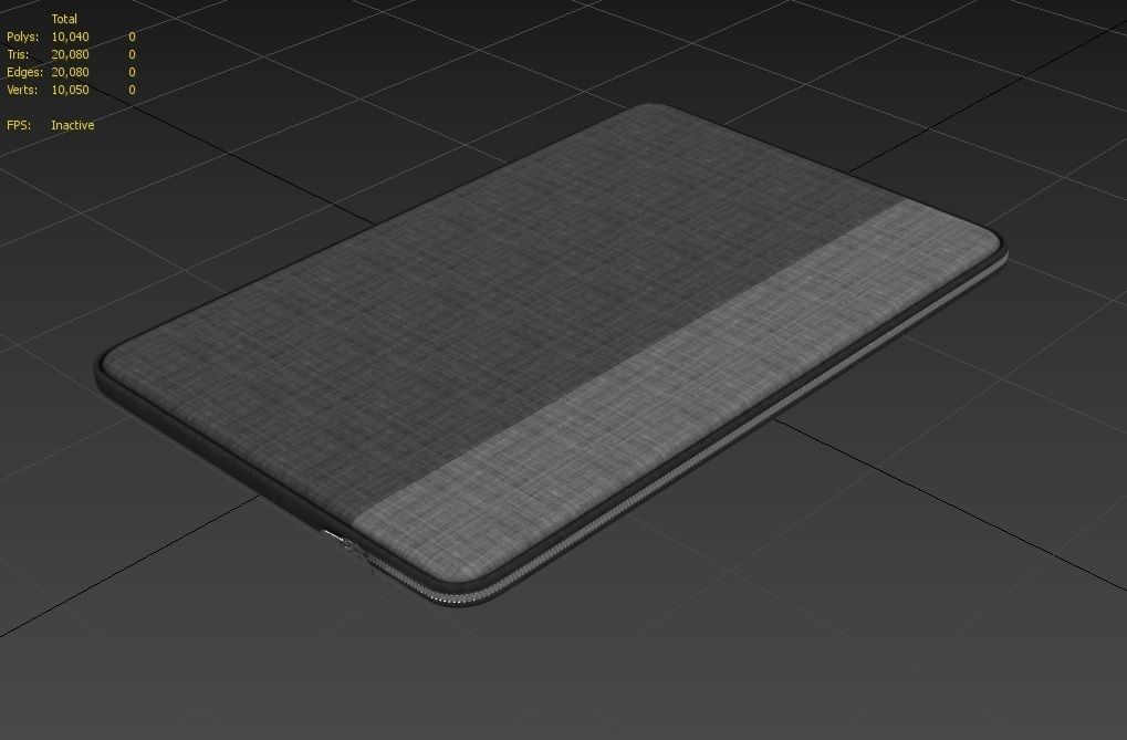 Laptop Sleeve M01b Low-poly 3D model_2