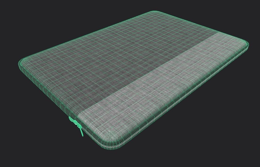 Laptop Sleeve M01b Low-poly 3D model_1