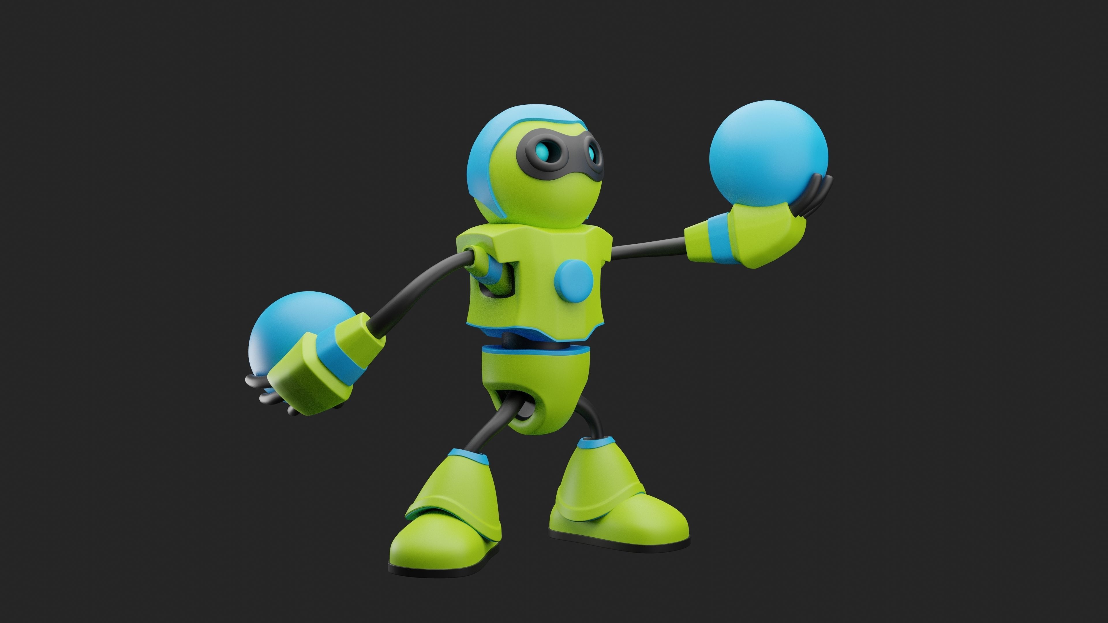 Robot Character RC09 3D print model_1