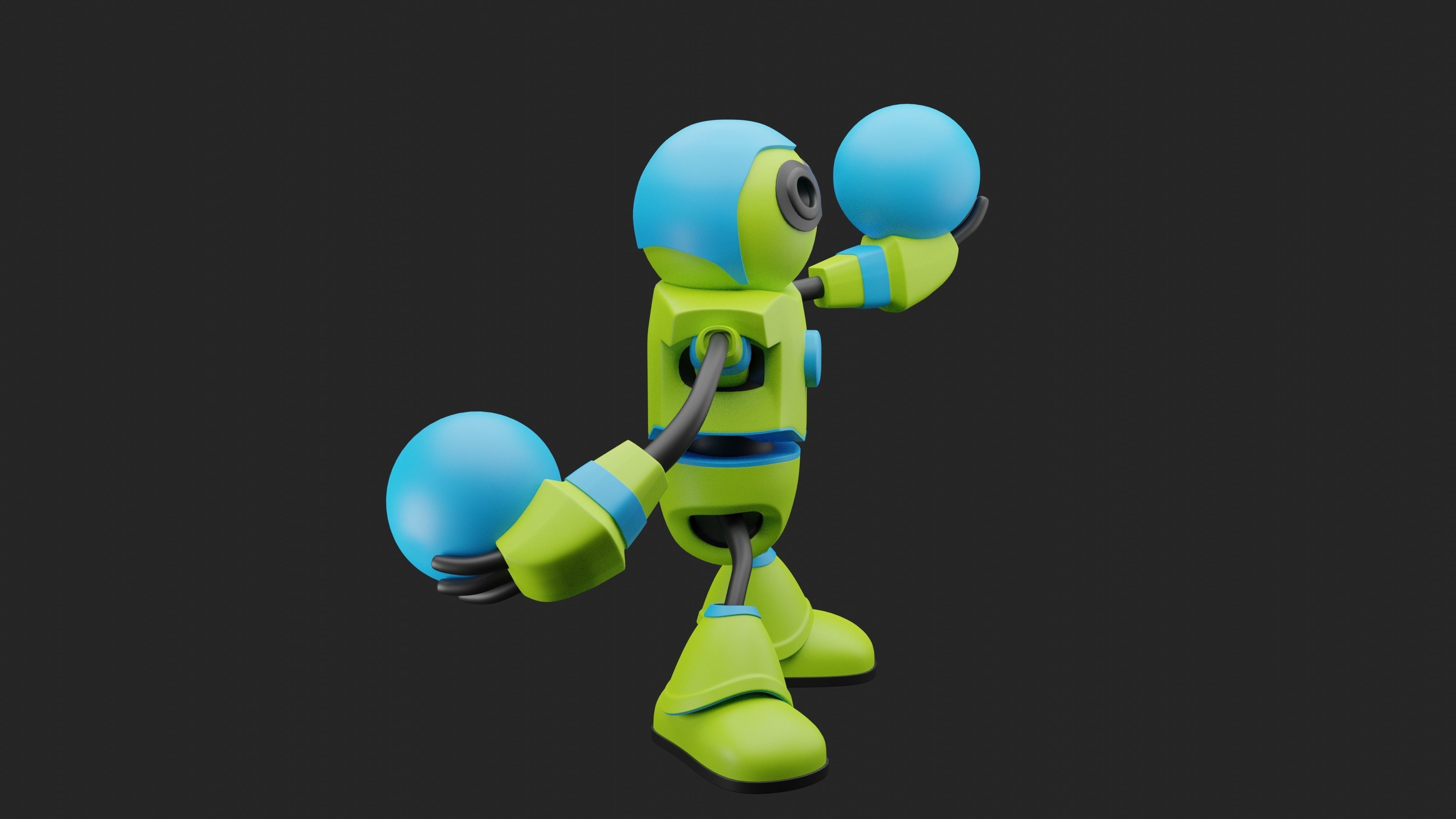 Robot Character RC09 3D print model_7