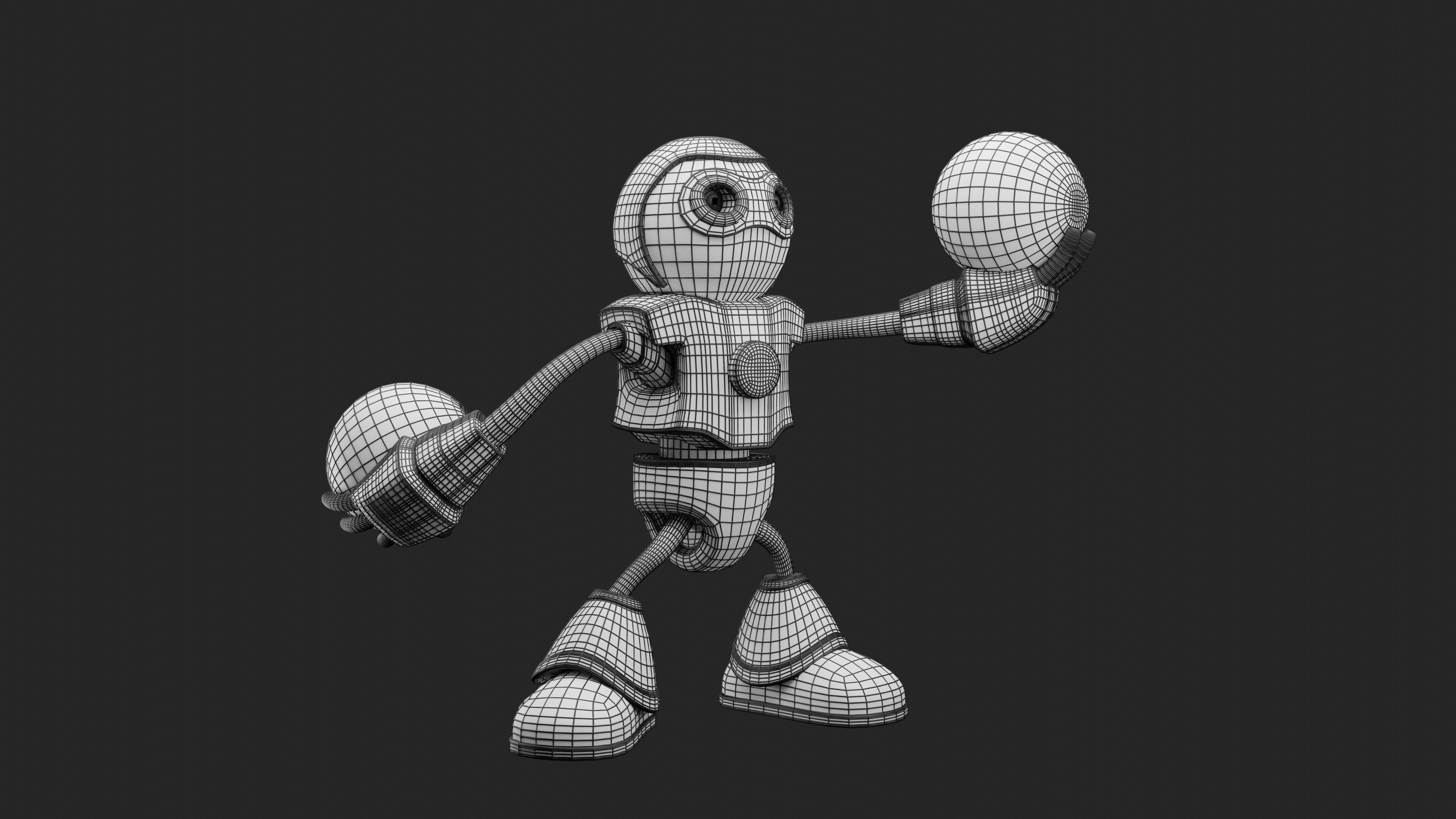 Robot Character RC09 3D print model_8