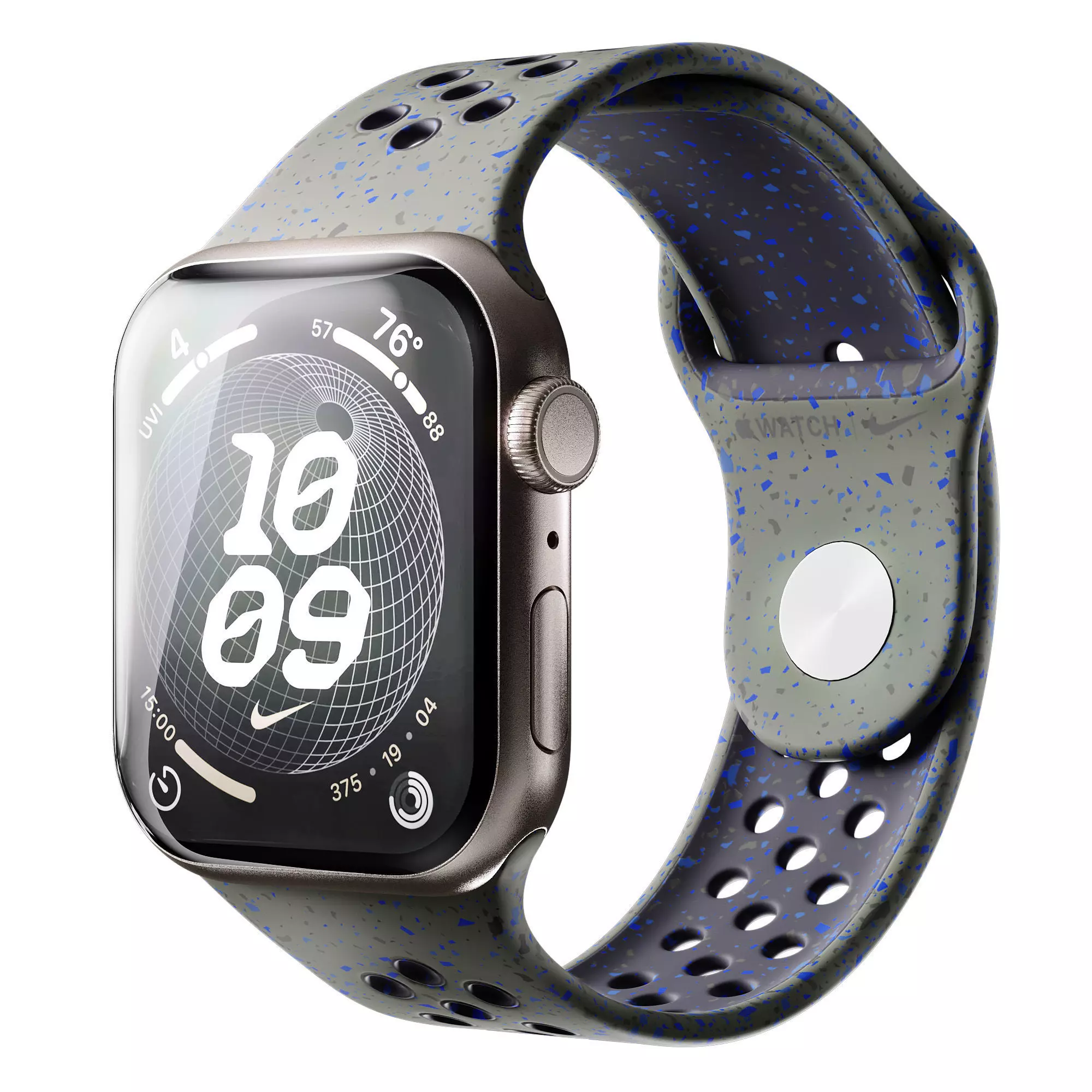 Apple Watch Series 9 Nike Sport Band Cargo Khaki 3D model_0