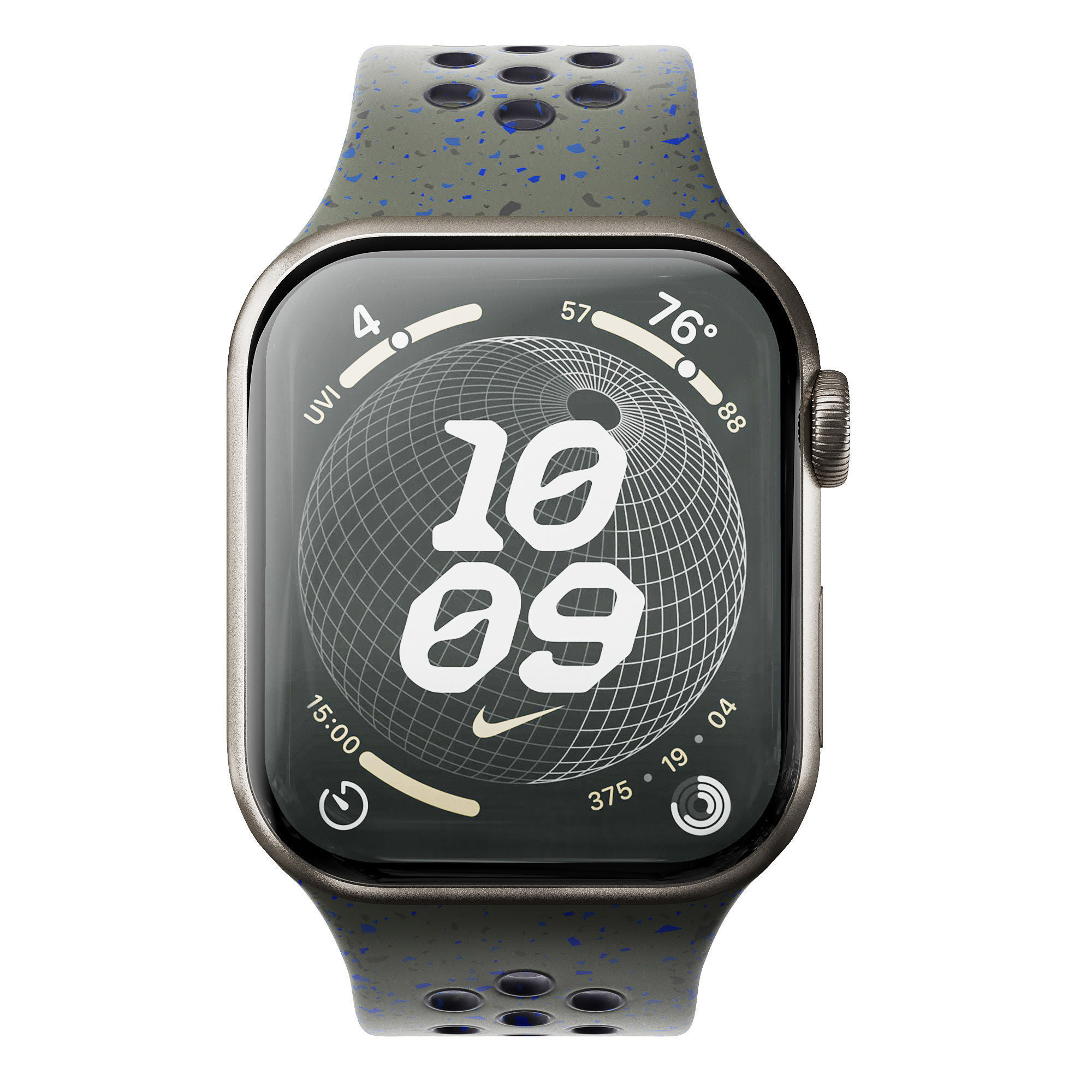 Apple Watch Series 9 Nike Sport Band Cargo Khaki 3D model_5