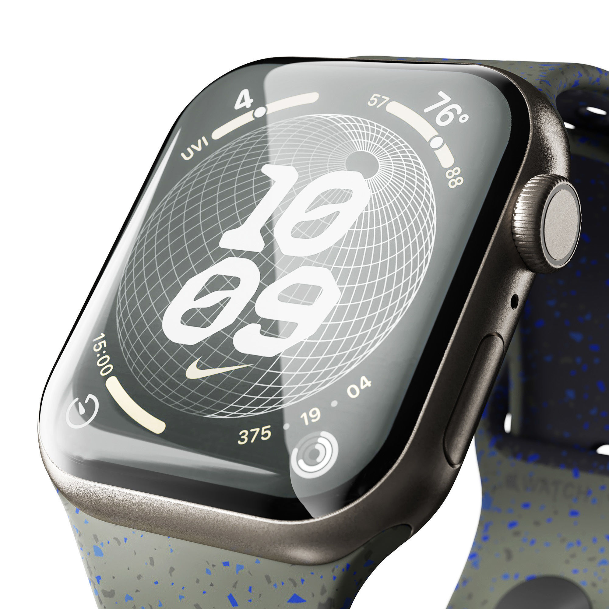 Apple Watch Series 9 Nike Sport Band Cargo Khaki 3D model_4