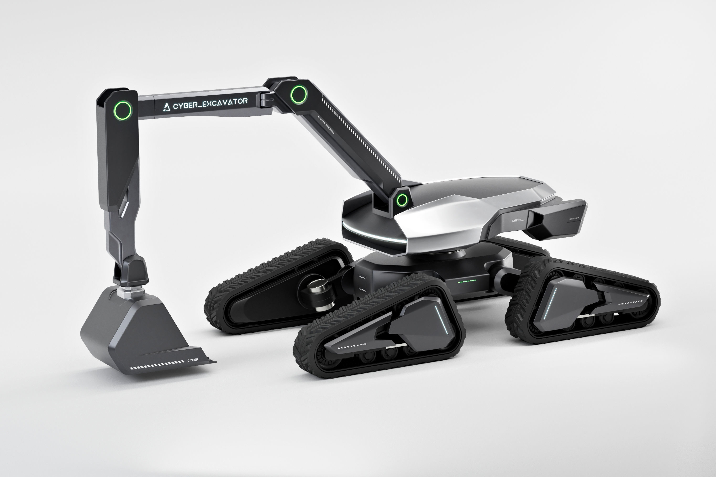 Cyber Excavator 3D model_7