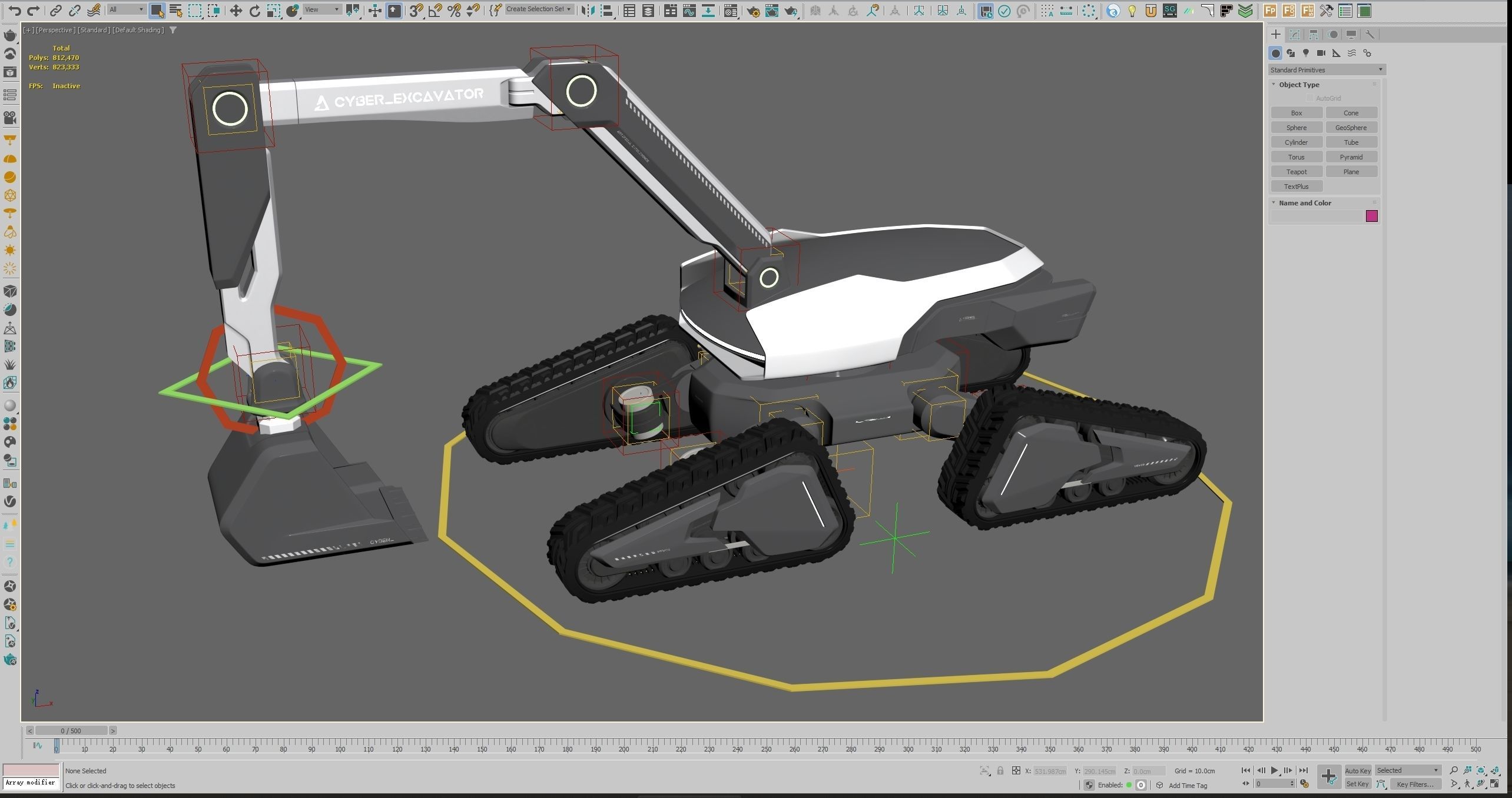 Cyber Excavator 3D model_12