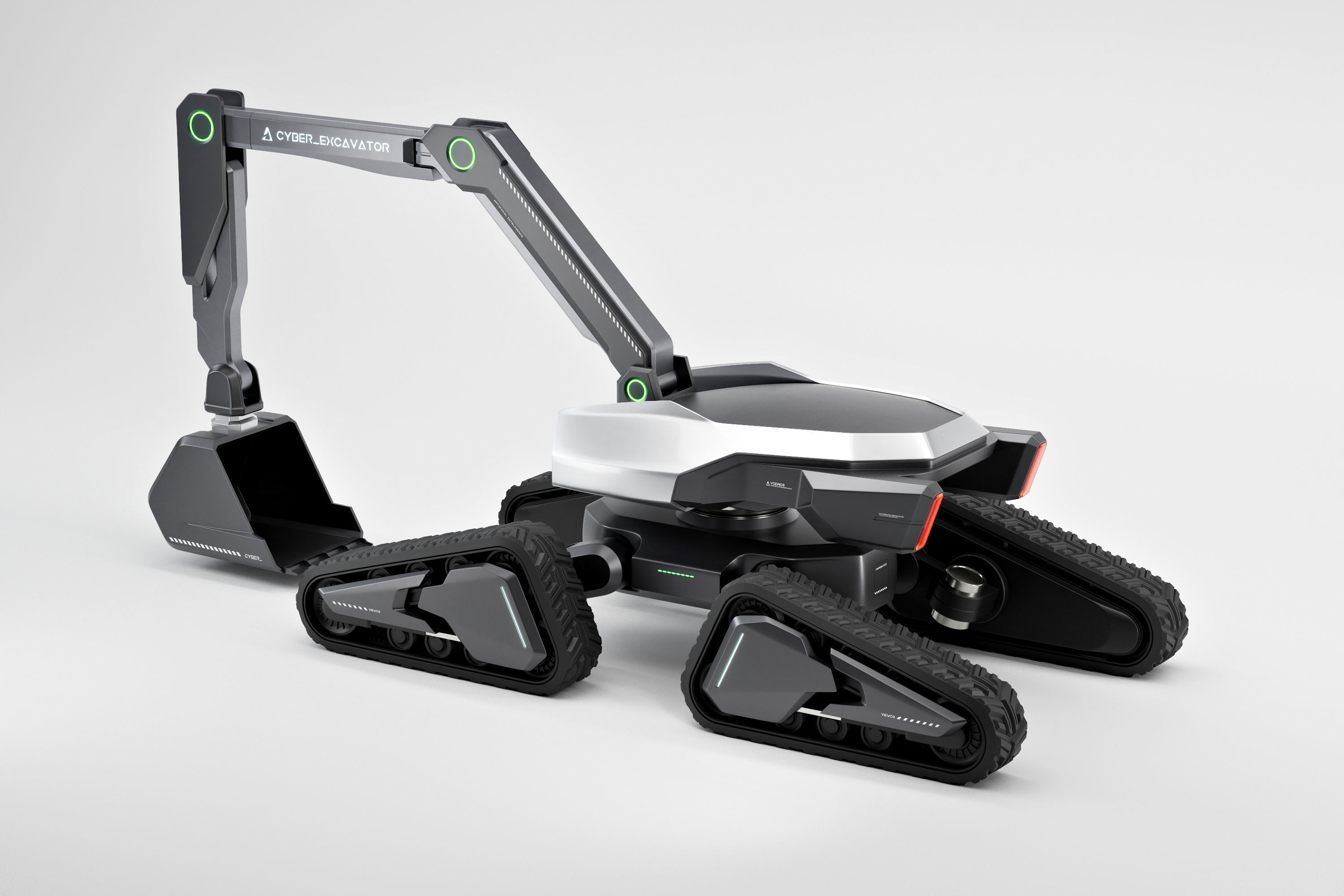 Cyber Excavator 3D model_4