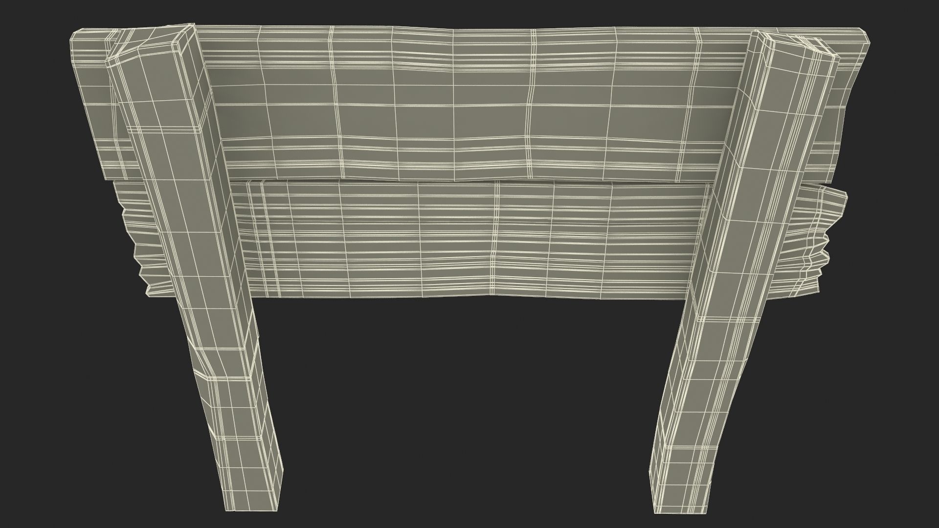 Old Wooden Road Sign Board 3D model_22