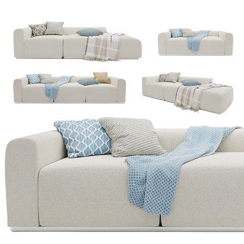 Sofa Mahe Braid 3D model