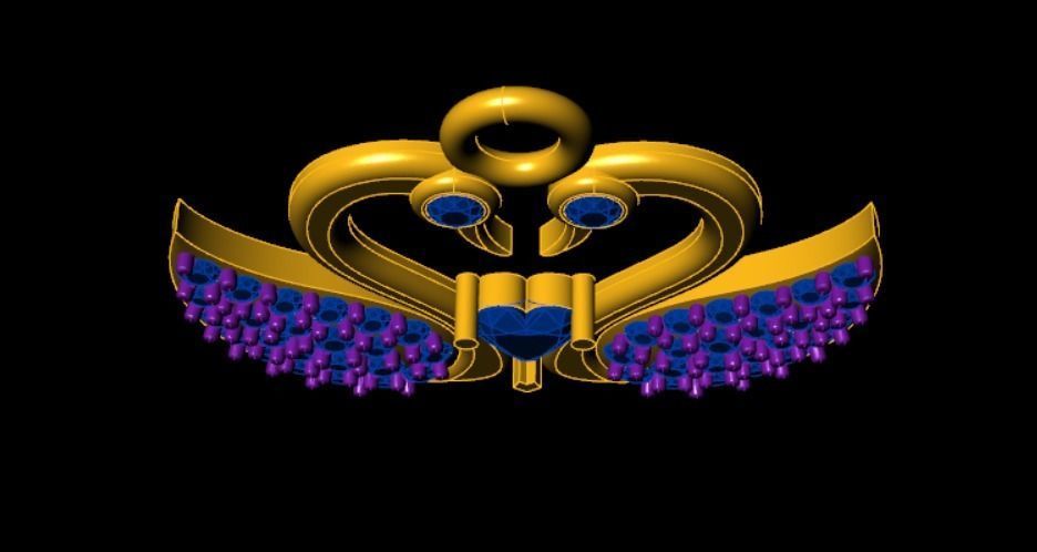 Beautiful Love Pendant 3D print model_12