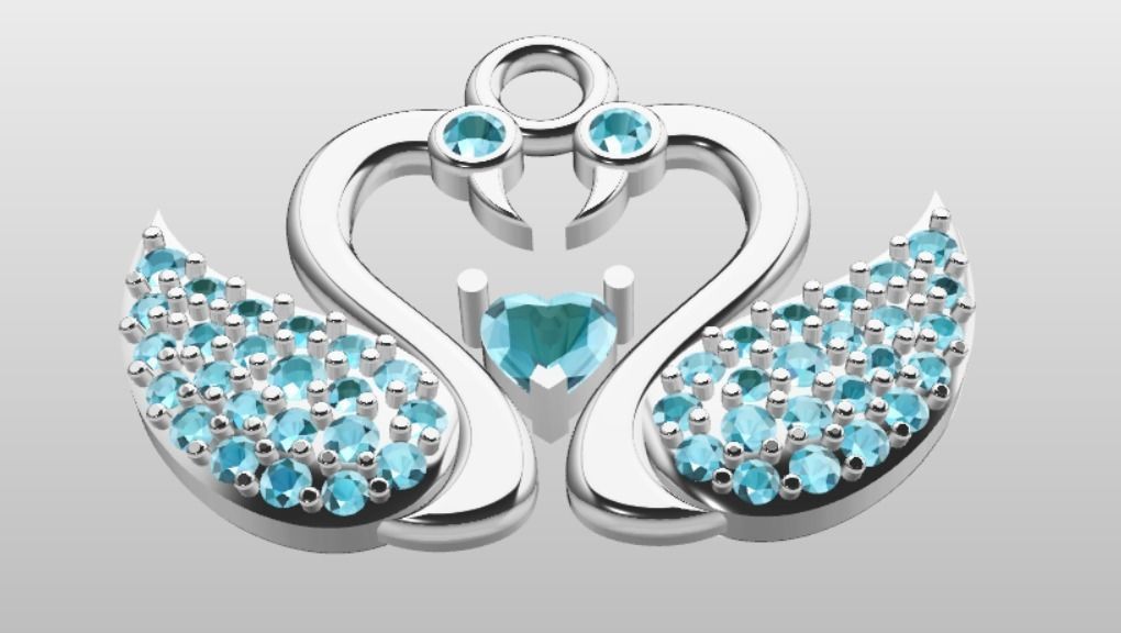 Beautiful Love Pendant 3D print model_1