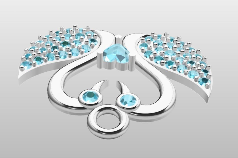 Beautiful Love Pendant 3D print model_6