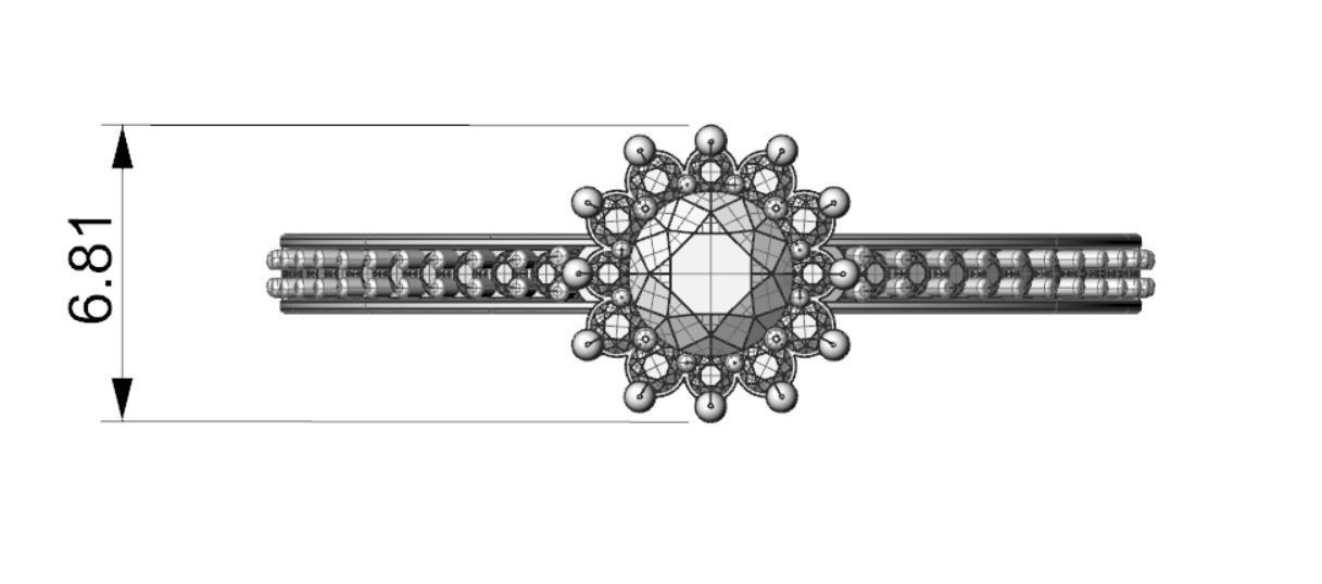 80 Classic Ring 3D print model_3