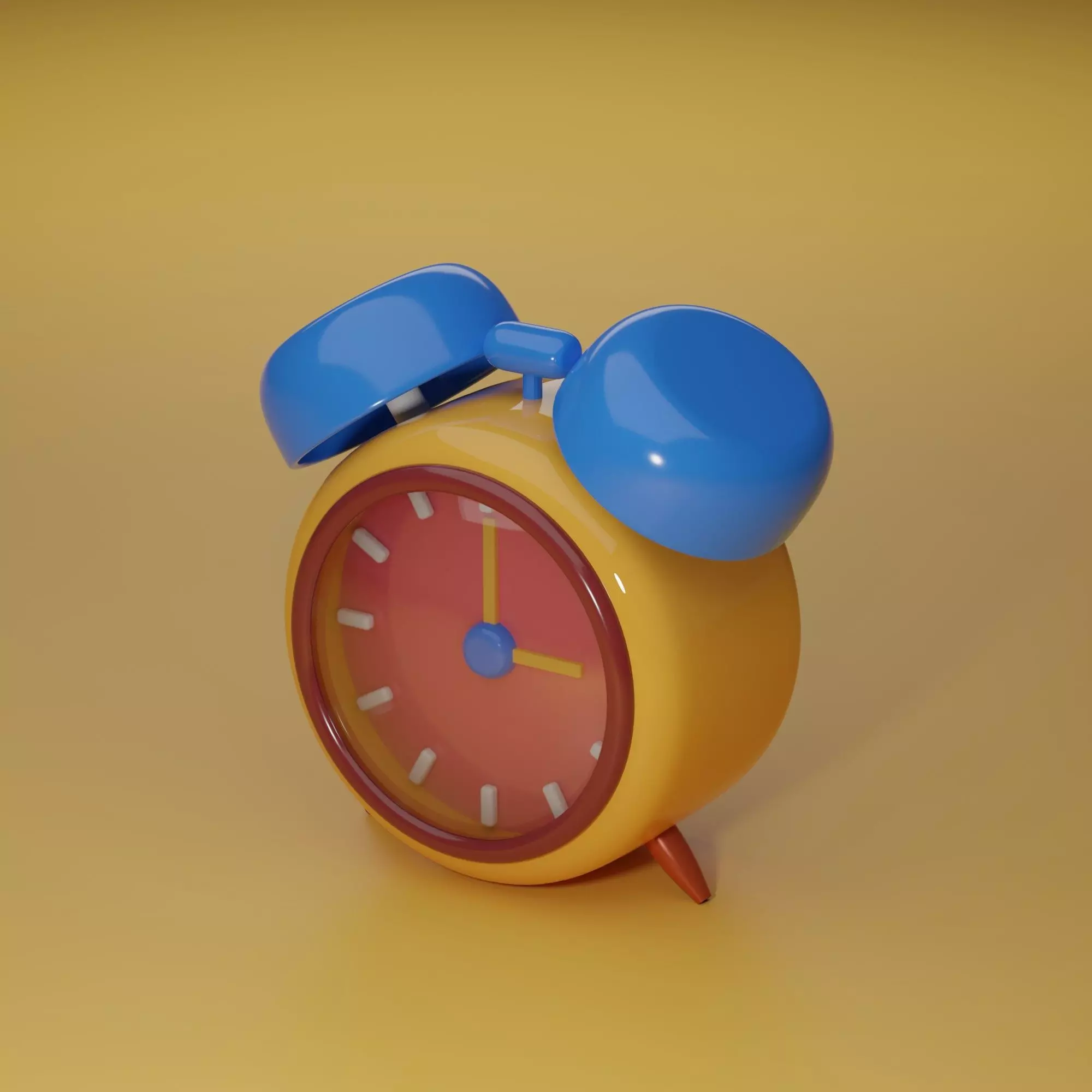A small Animation Clock 3D model_0