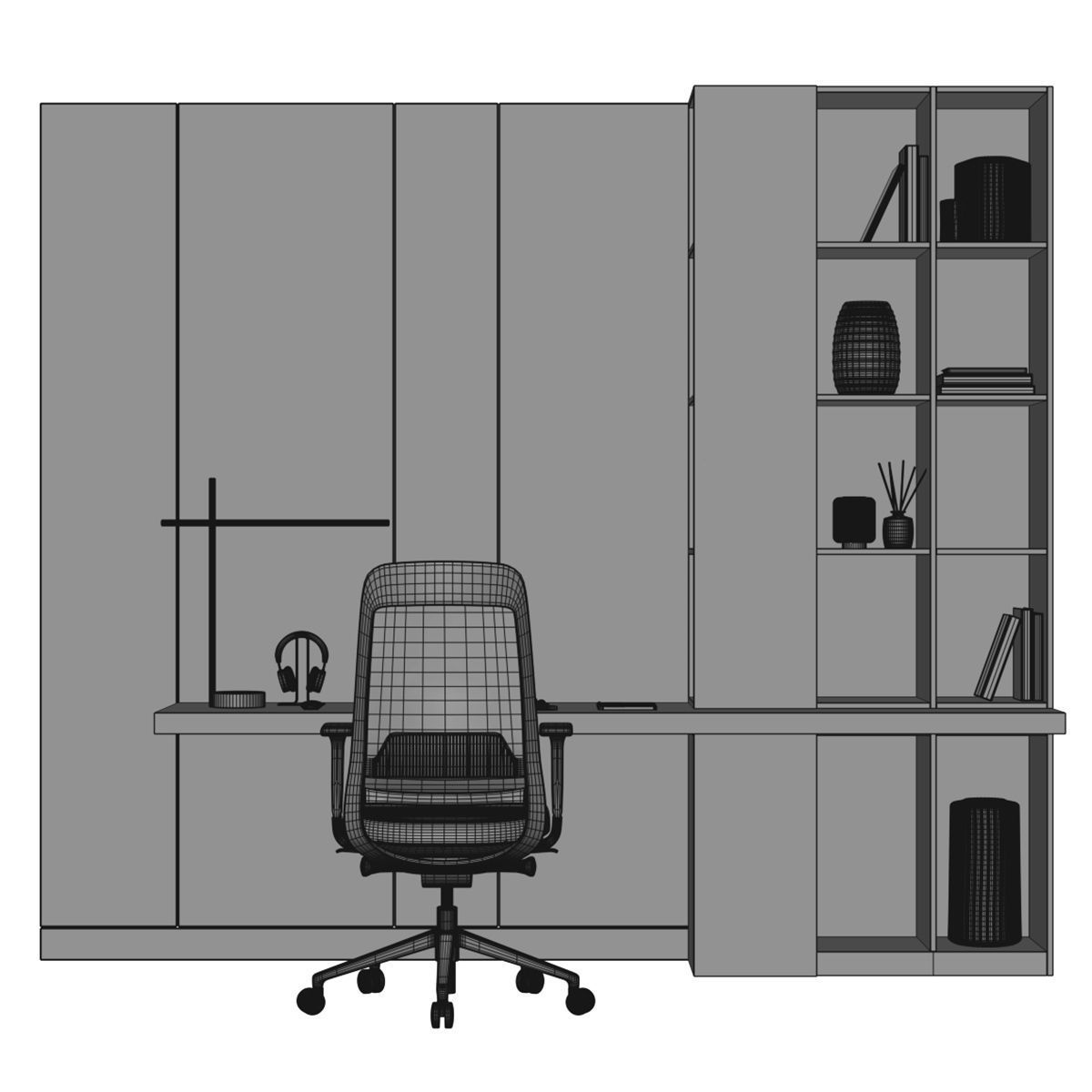 Workplace 21 3D model_3