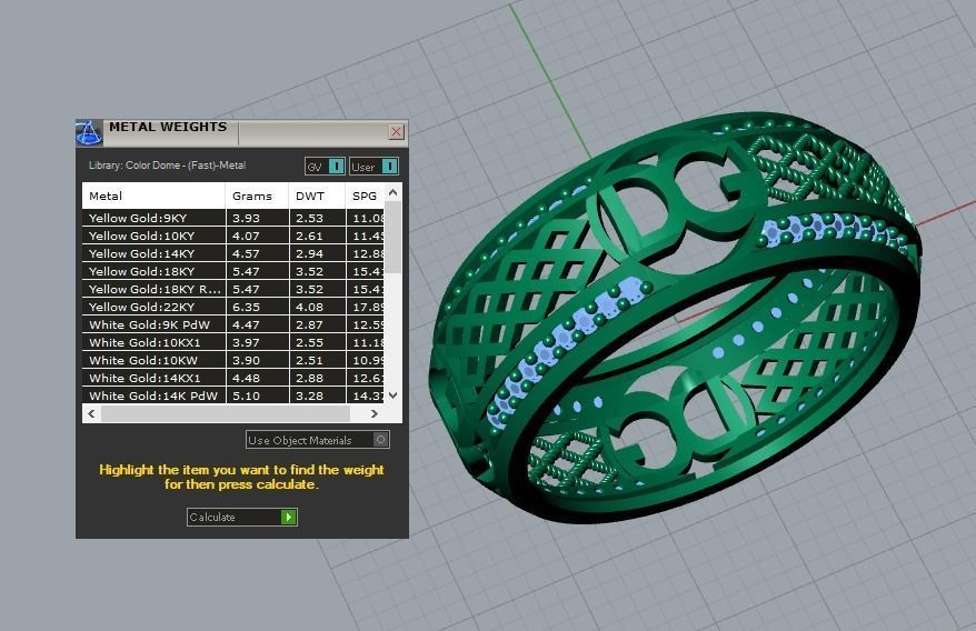 ring jewelry 3D print model_4