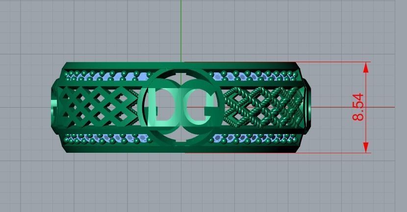 ring jewelry 3D print model_6