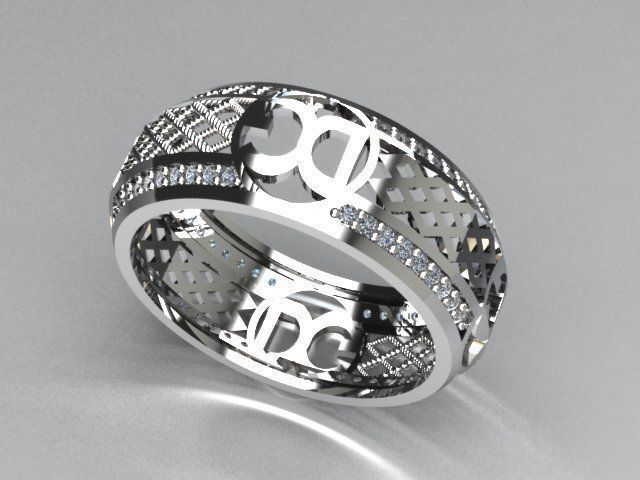 ring jewelry 3D print model_2