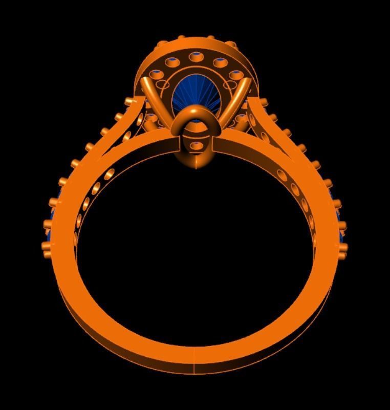 Engagement Ring 3D Model 3D print model_14