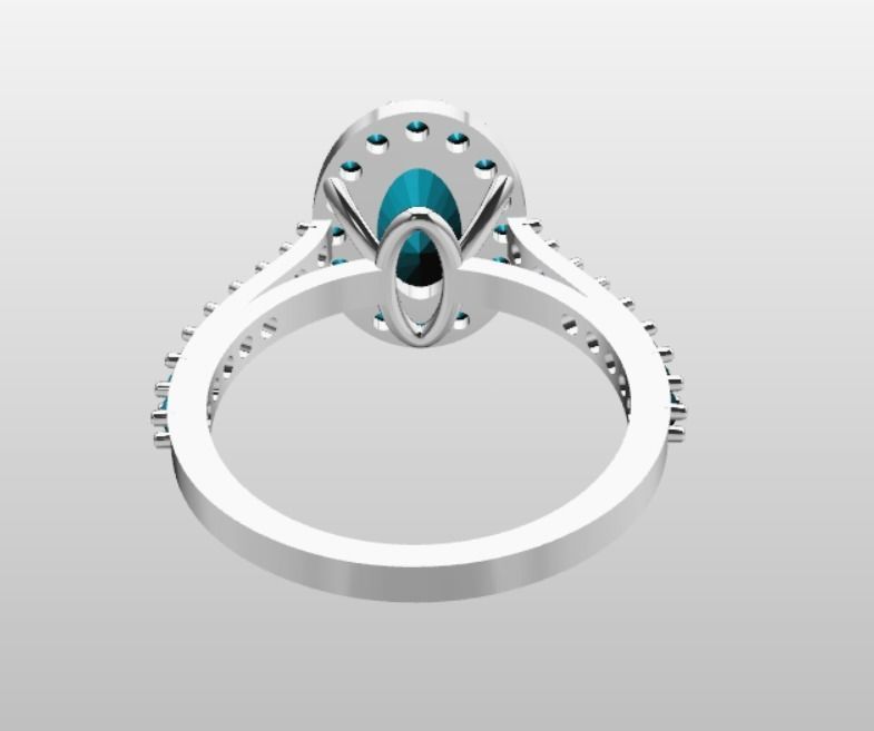 Engagement Ring 3D Model 3D print model_6