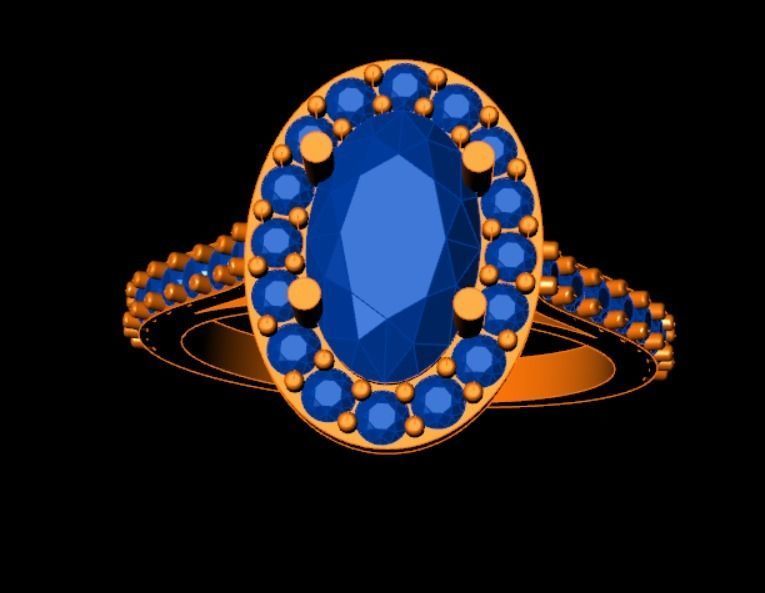 Engagement Ring 3D Model 3D print model_15