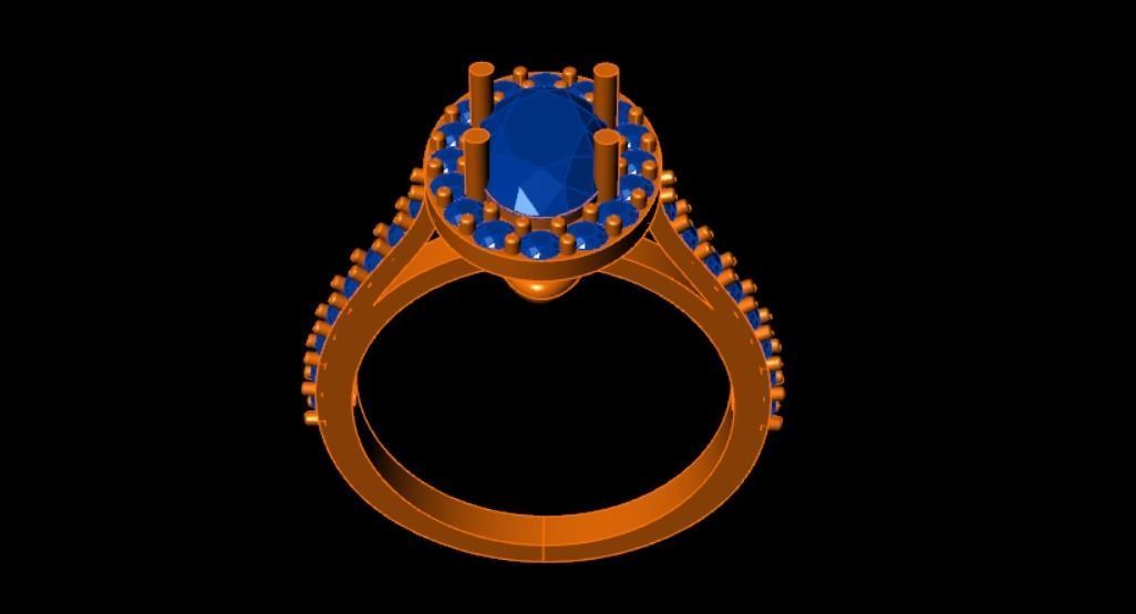 Engagement Ring 3D Model 3D print model_10