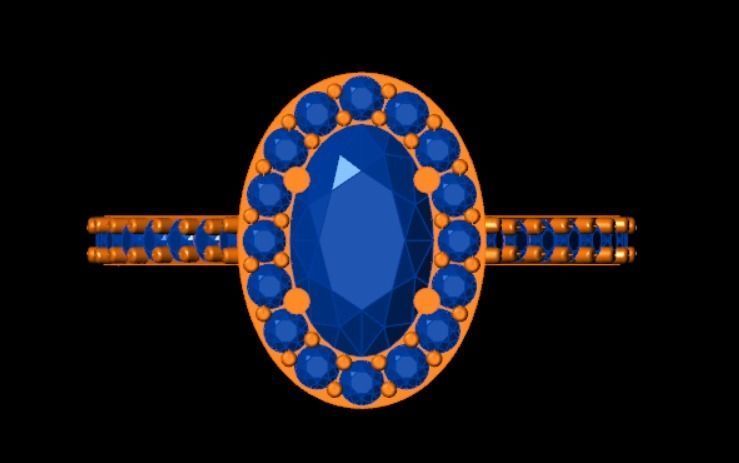 Engagement Ring 3D Model 3D print model_13