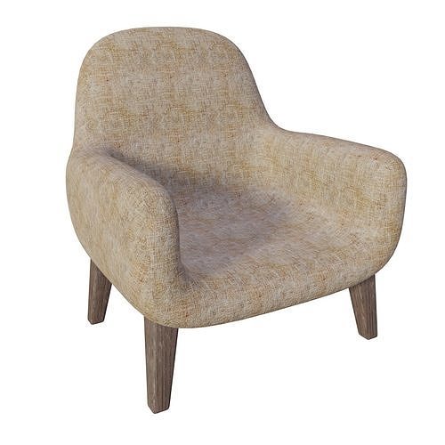 The chair is soft 3D model