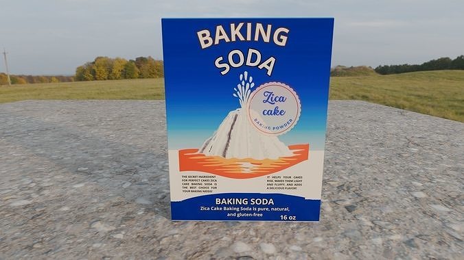 Baking Soda Low-poly 3D model