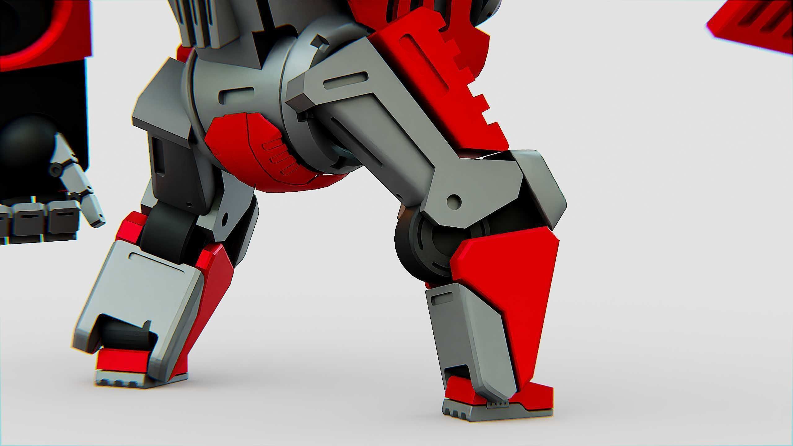 GORILLA BOT Rigged for Unreal Engine - Unity - MIXAMO  3D model_22