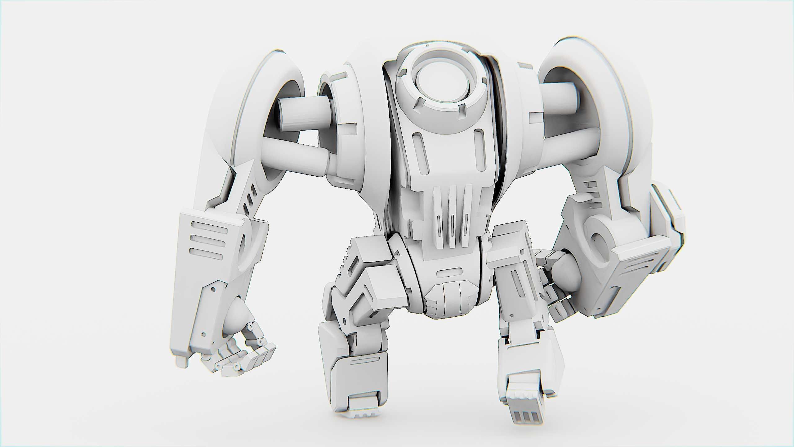 GORILLA BOT Rigged for Unreal Engine - Unity - MIXAMO  3D model_33