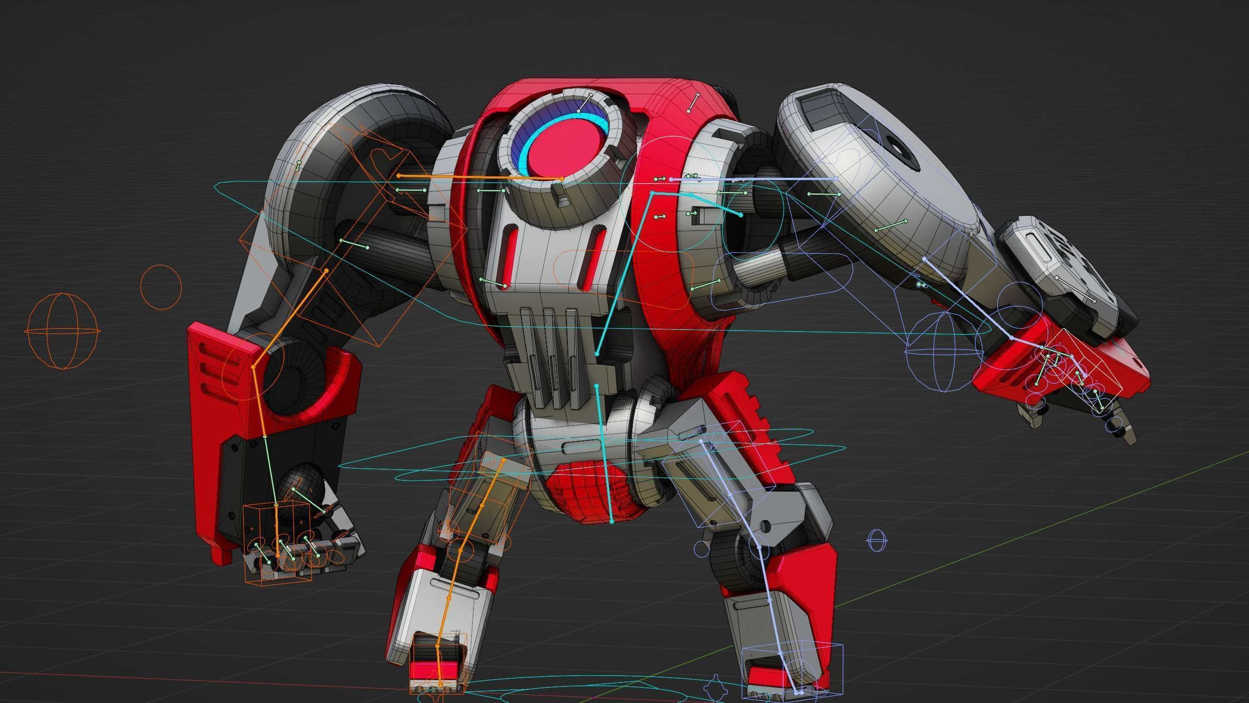 GORILLA BOT Rigged for Unreal Engine - Unity - MIXAMO  3D model_38