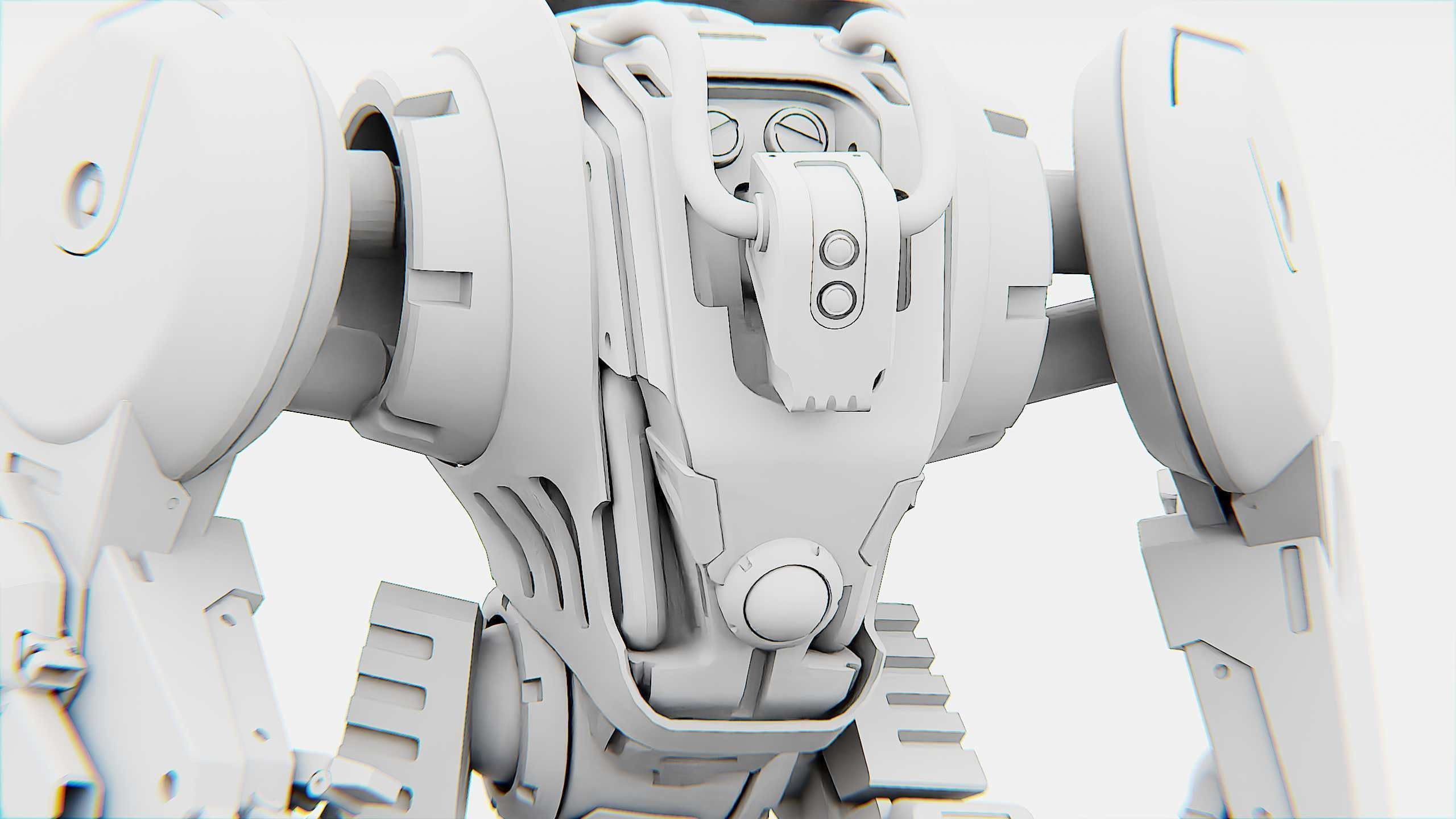 GORILLA BOT Rigged for Unreal Engine - Unity - MIXAMO  3D model_34